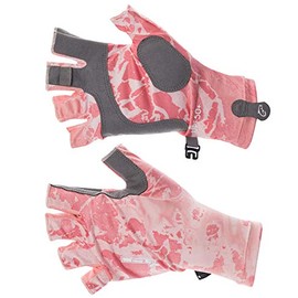 DSG Outerwear Women's Kristina Fishing Gloves (Salmon Wave, X-Large)