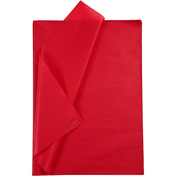 Creativ 100263 Red Tissue Paper, 50x70 cm, Red, 25 Sheets