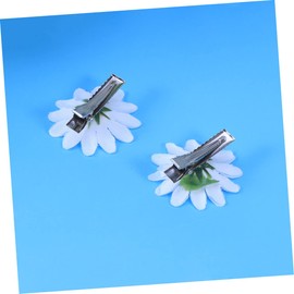 BIUDECO 48 pcs plumeria hair clip flower hair pin daisy hair clips for women flower clip daisy hair barrettes hair jewels for women girls hair pins Miss white pack sunflower