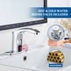 Luxice Sensor Automatic Touchless Bathroom Sink Faucet Hot & Cold