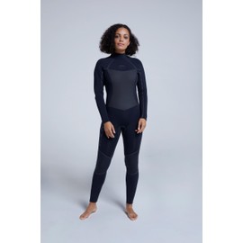 Animal Submerge Womens 5mm Wetsuit - 5/3.5mm Thickness Full Wetsuit with Knee Pads & Back Zip Entry Use - Autumn Winter, Outdoors & Walking Mixed Women's Size 16-18