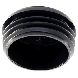 SB DISTRIBUTION LTD SBDs (2 Pack) 1 3/4" OD Round Cap Plugs (Tube Hole ID 1.59" to 1.68") Roll Cage Cap Bumper Plugs, Black, Polyethylene