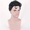 WTHCOS Black Wigs for Men Super Hero for Men Roker