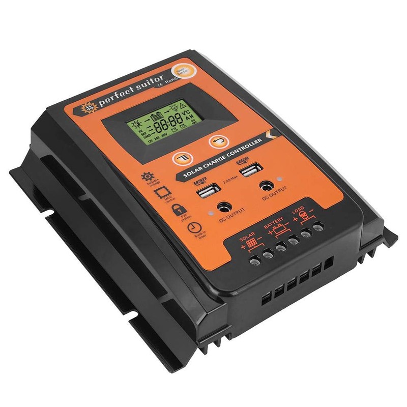 Keenso 12V/24V 30A/50A/70A MPPT Controlador de carga solar Panel solar