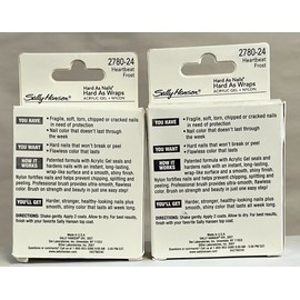 Sally Hansen 2 Sally Hansen Hard As Wraps  With Acrylic Gel & Nylon  HEARTBEAT FROST 2780-24