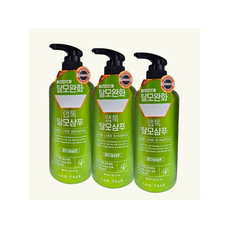 Rap Talk Labtalk Cooling Shampoo 300ml x 3 / 랩톡