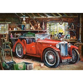 CASTORLAND 1000 Piece Jigsaw Puzzle, Vintage Garage, Automobile, Classic car, Adult Puzzle, Castorland C-104574-2
