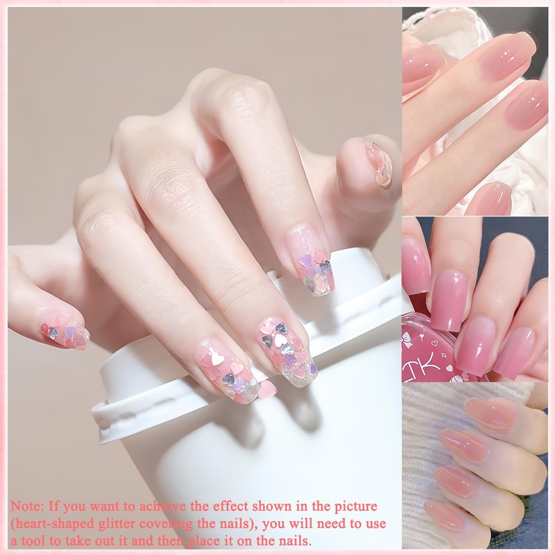 Virellay 3 Pcs Pink Nagellack Set - Schnelltrocknender Nagellack