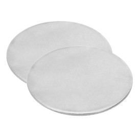 PATIKIL 60mm Steel Disc, 2Pcs Metal Stamping Blanks Tags Circle Round Metal Plate Strike DIY 304 Stainless Steel for Laser Engraving Stamping Craft Name Tag