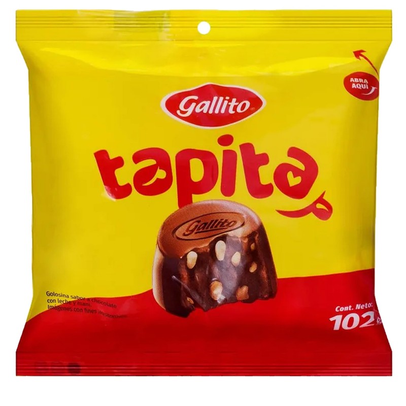 Gallito Traditional Costa Rican Tapitas with Peanut, Caramel and Chocolate,