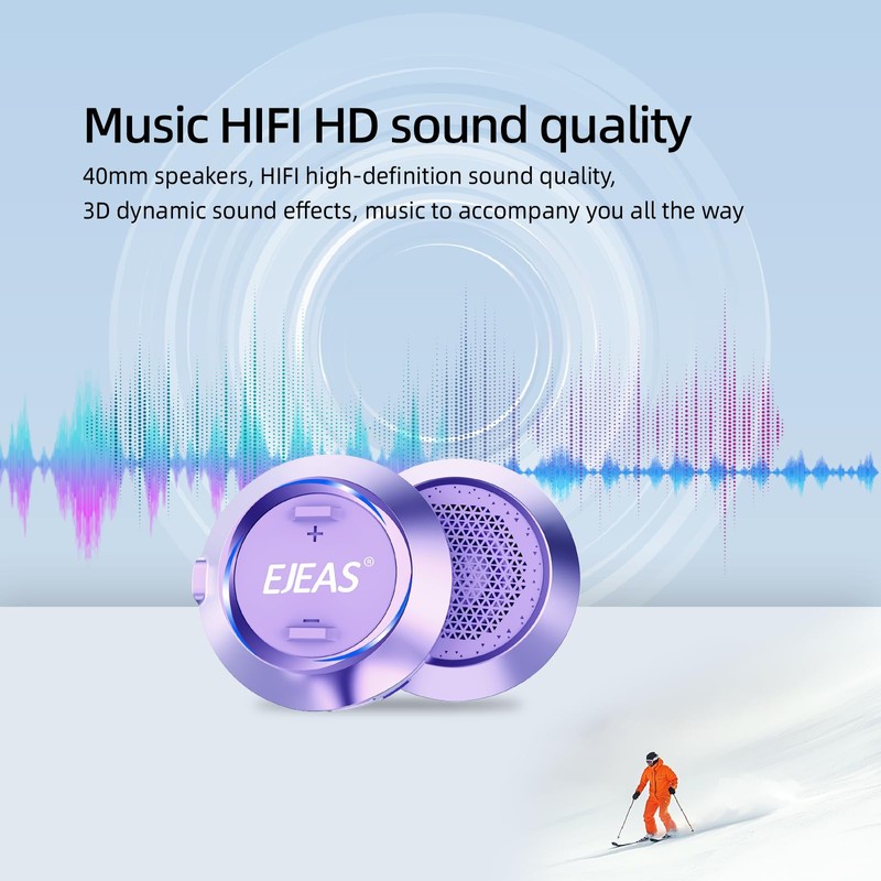 SolaMr S2 Ski/Snowboard Helmet Headphones, 4 Skiers Communication Systems with