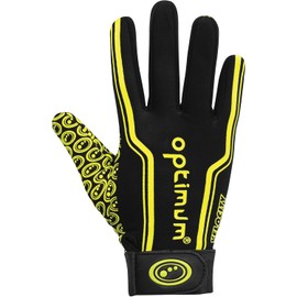 Optimum Junior Velocity Rugby Gloves, Black/Yellow, 3X-Small (Mini)