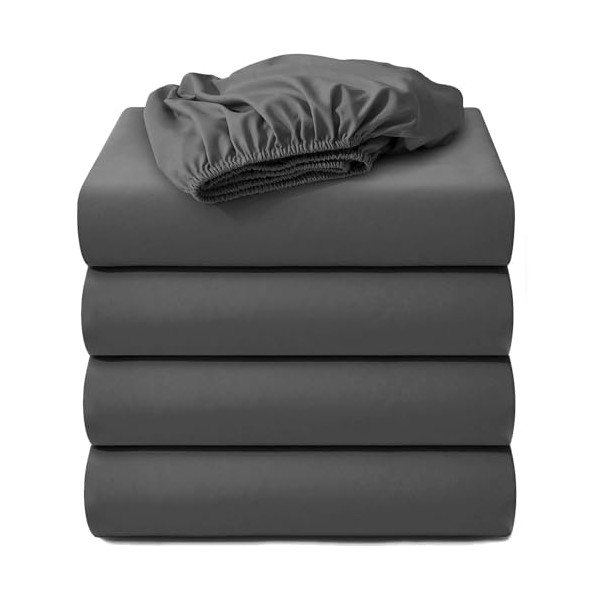 Hotella 4 Pack 100% Microfiber California King Size Fitted Sheet