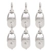 10PCS M15 Pulley Block Stainless Steel Heavy Duty Traction Wheel