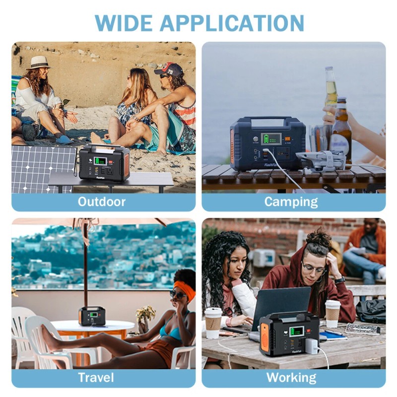Flashfish 200W 151Wh Portable Power Station Generator for Camping Fishing