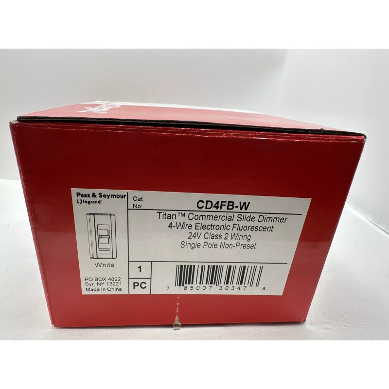 Wattstopper Legrand CD4FB-W Titan Commercial Dimmer White