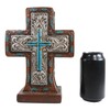 Ebros Gift Rustic Western Inspirational Santa Fe Standing Desktop Cross