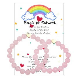 Ymimanchil Back to School Bracelet First Day of School Bracelets Mommy and Me Bracelet (A:Style 1)