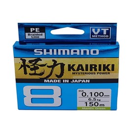 Line Kairiki 8 150 m 0.10 mm 6.5 kg M Green