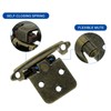 sourcing map Cabinet Kitchen Inset Hinges, 6Pcs 1/2" Overlay Semi-Concealed