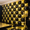 25 Pcs Black and Gold Balloons, Huge Square Foil Balloons