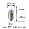 MEETOOT Set of 10pcs 1.5V Screw Mini Bulbs and 5pcs