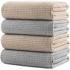 Polyte Toalla de Baño Microfibra Waffle Secado Rápido 430 gsm