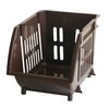Heiwa Industry Stacking Basket Slim Natural Brown 14.4 x 10.2
