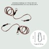 h2i Swing Ropes, Rope for Swing Including Carabiner, Height-Adjustable Rope