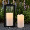 GenSwin Waterproof Outdoor Flameless Candles Battery Operated with Remote Timer,
