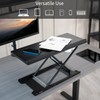 VIVO Black Single Top 27 inch Heavy-Duty Scissors Lift Keyboard