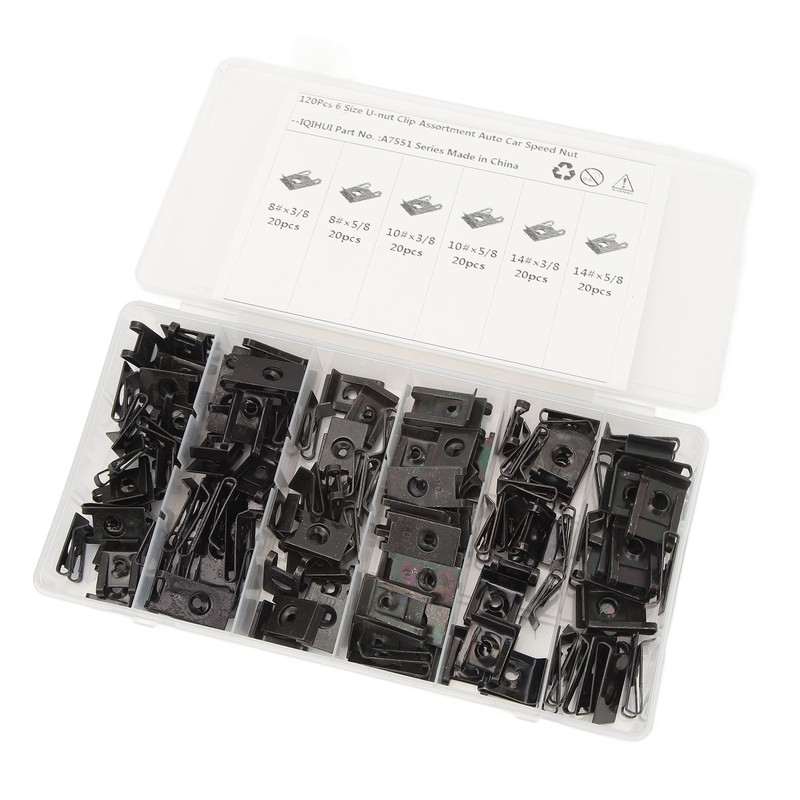 U Nut Clip Kit Stable Fixing High Strength 6 Size