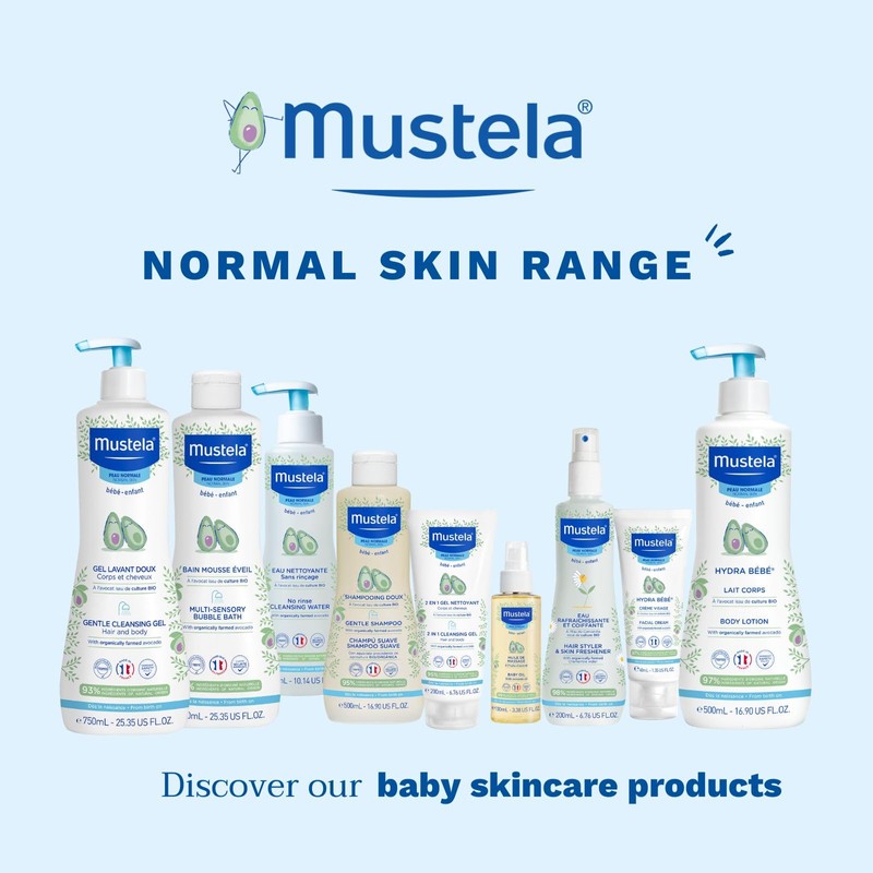 Mustela Sanftes Reinigungsgel für normale Haut, 500 ml