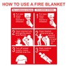 ASPIRE UK® 1m x 1m Soft Case Fire Blanket, Large,