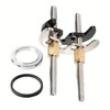 Washbasin tap screw system, 1 set, with M6 screws 80