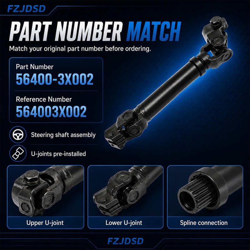 FZJDSD 56400-3X002 Steering Shaft fit for Hyundai Elantra fit for