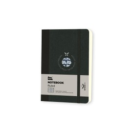 Flexbook Notebook Note 192 Pages Lined Pages 9 x 14 cm Couverture Noire/Dos Noir