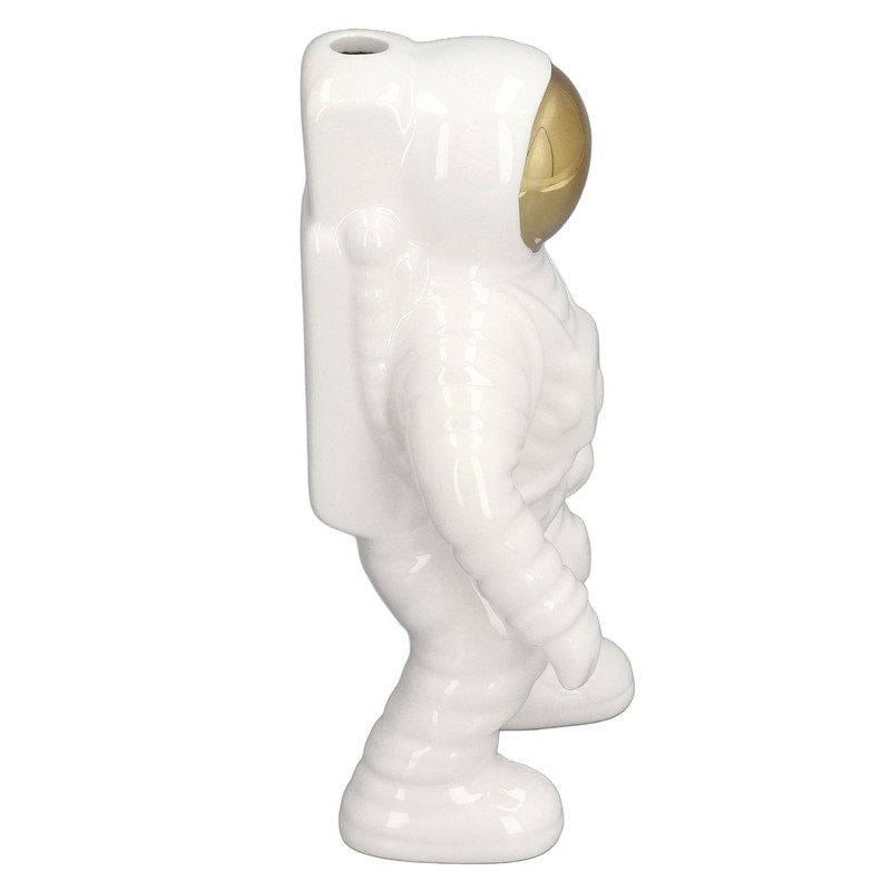 Ceramic Space Man Astronaut Figure Statue Modern Space Man Vase