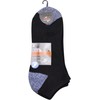 BOOM Prime 6 Pack Men Cushioned Ankle Running Socks –
