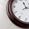 PRIM Dark Wood Wall Clock - 29 cm Analogue Wall