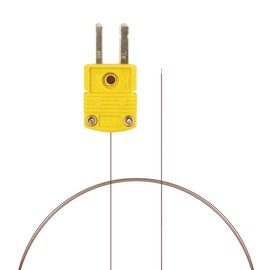 PerfectPrime TL0201, 0.1 mm diameter, K-type sensor probe for K-type thermocouple thermometer/meter in temperature range of up to 200 °C / 392 °F
