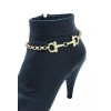 Alwasytyle4you Women Gold Color Metal Chain Boot Bracelet Anklet Shoe