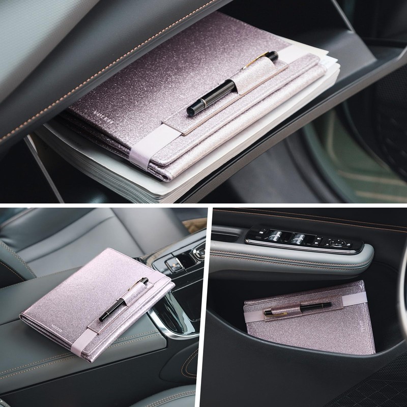 VULKIT Car Registration and Insurance Holder Vehicle Storage Wallet Glove
