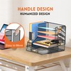 DALTACK Mesh Desk Organizer, 5-Tier Paper Letter Tray with File