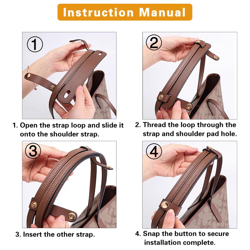 Shoulder Strap Pad Compatible with Tote Bags, Handbag Accessories, Upgraded