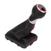 Gear Shift Knob Boot Set 5 Speed PVC Leather Gearstick