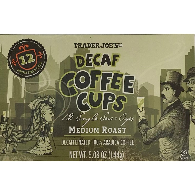 Trader Joe's 2 Packs Trader Joe's Decaf Coffee Cup Medium