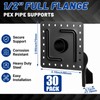 Pushglossy 30 Pack 1/2 Inch PEX Bend Supports with Mounting