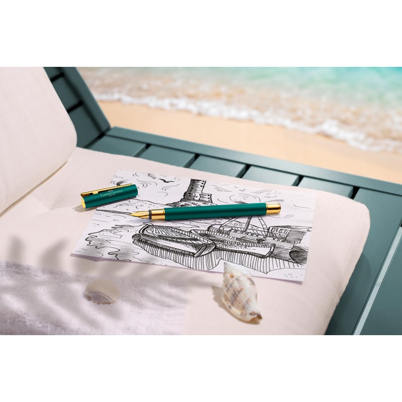 Faber-Castell Neo Slim 141430 Fountain Pen Nib Width M Gold