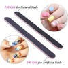 15pcs Nail Files 100/180 grit,Double-Sided Emery Board Professional Nail Styling